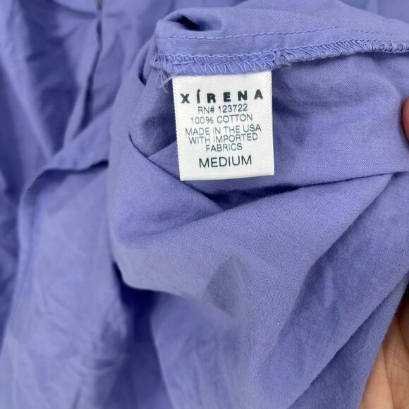 Xirena Jules Top Dark Periwinkle Purple Balloon Sleeves Women's Size Medium - Picture 7 of 11